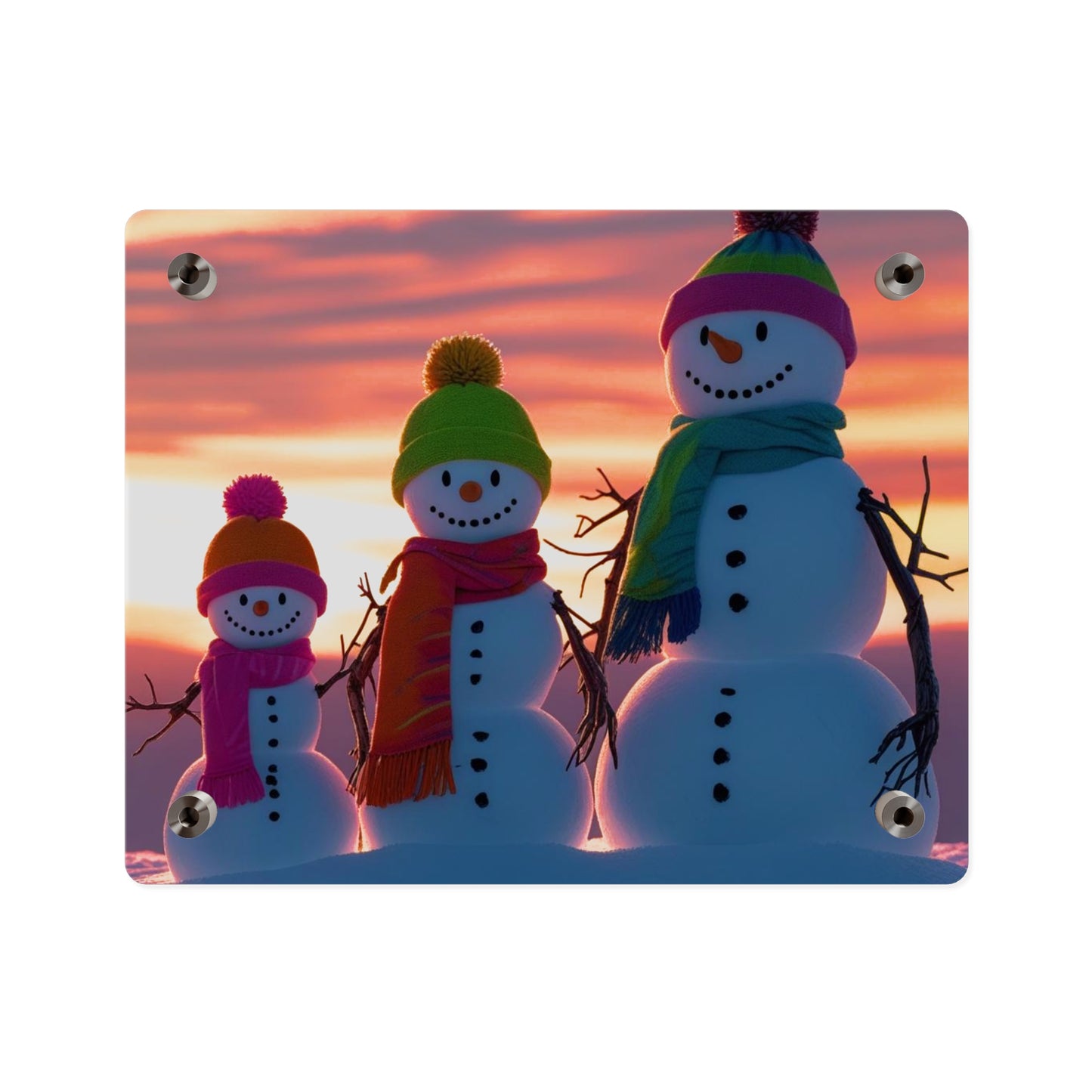 Snowman Acrylic Wall Art