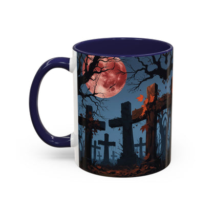 Coffee Mug - Gothic Cemetery | Spooky Halloween Decor, Nightmare Gift