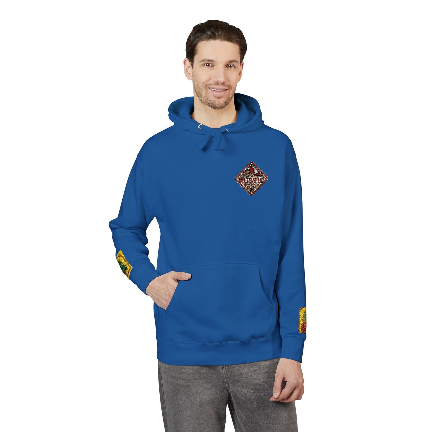 Cozy Rustic Graphic Hoodie - Unisex Fleece Pullover