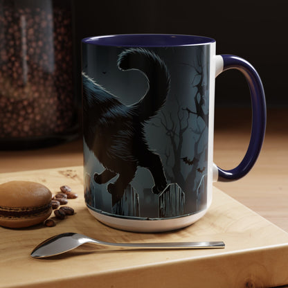 Mystical Black Cat Coffee Mug- Halloween Special