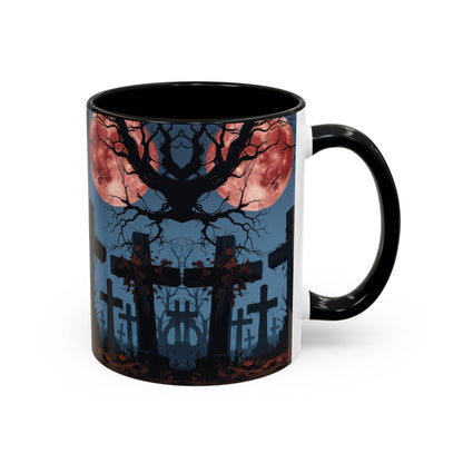 Coffee Mug - Gothic Cemetery | Spooky Halloween Decor, Nightmare Gift