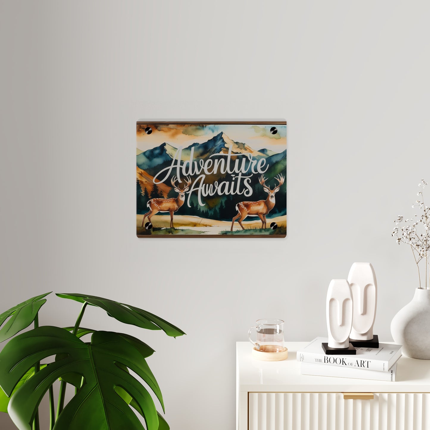 Adventure Awaits Acrylic Wall Panel – Rustic Wilderness & Nature-Inspired Home Decor
