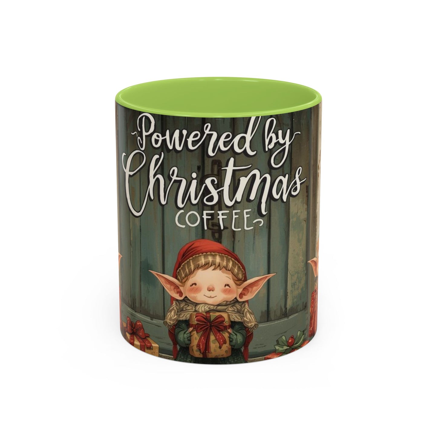 Powered By Christmas Accent Coffee Mug