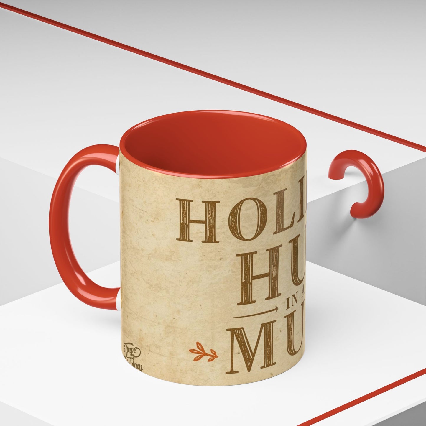 Rustic Holiday Hug Coffee Mug