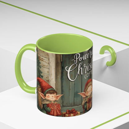 Powered By Christmas Accent Coffee Mug