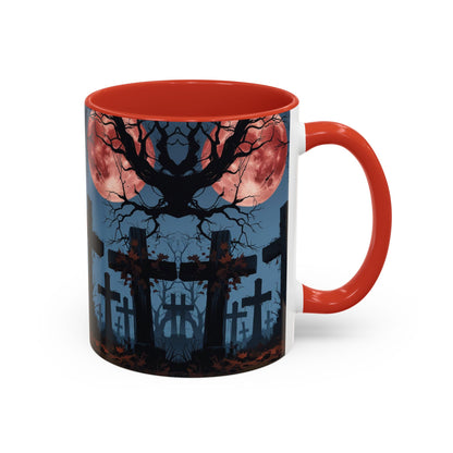 Coffee Mug - Gothic Cemetery | Spooky Halloween Decor, Nightmare Gift