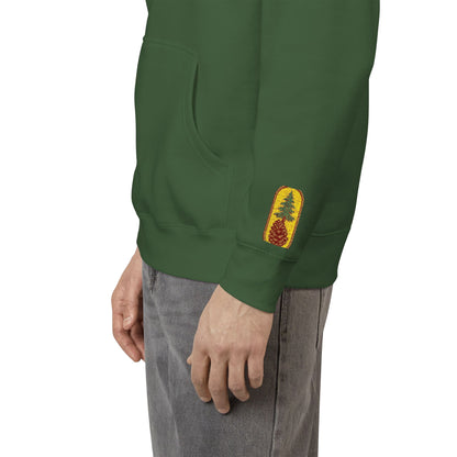 Cozy Rustic Graphic Hoodie - Unisex Fleece Pullover