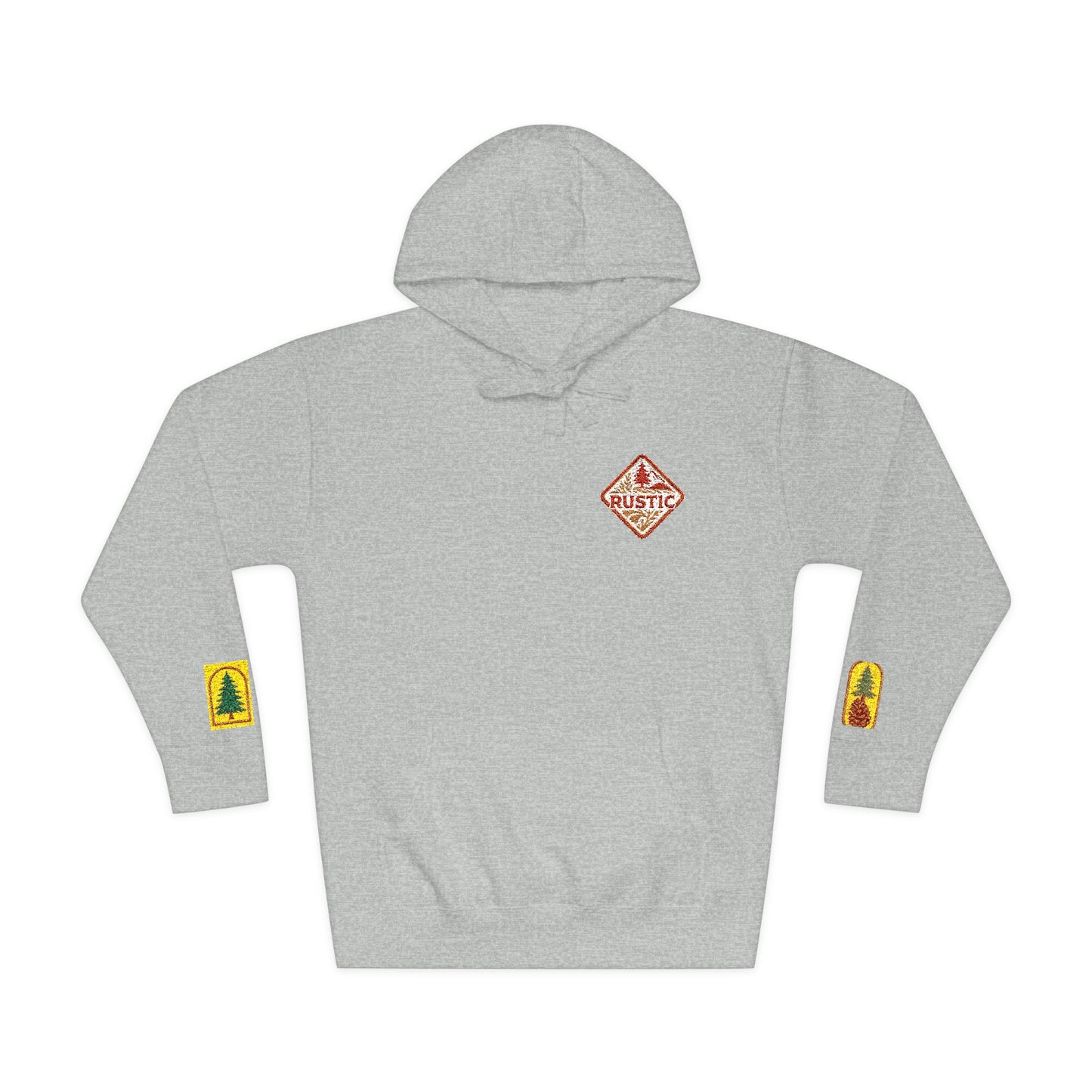 Cozy Rustic Graphic Hoodie - Unisex Fleece Pullover