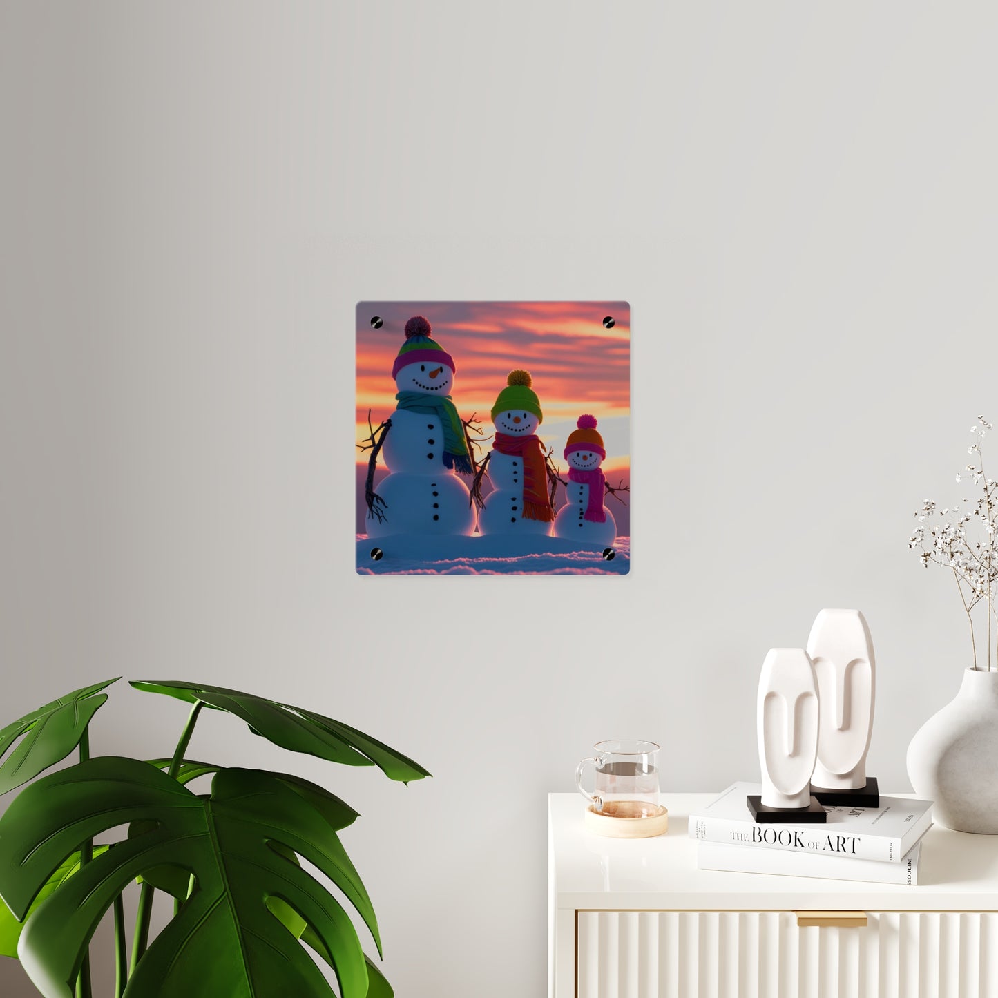 Snowman Acrylic Wall Art