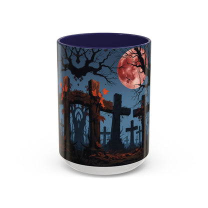 Coffee Mug - Gothic Cemetery | Spooky Halloween Decor, Nightmare Gift