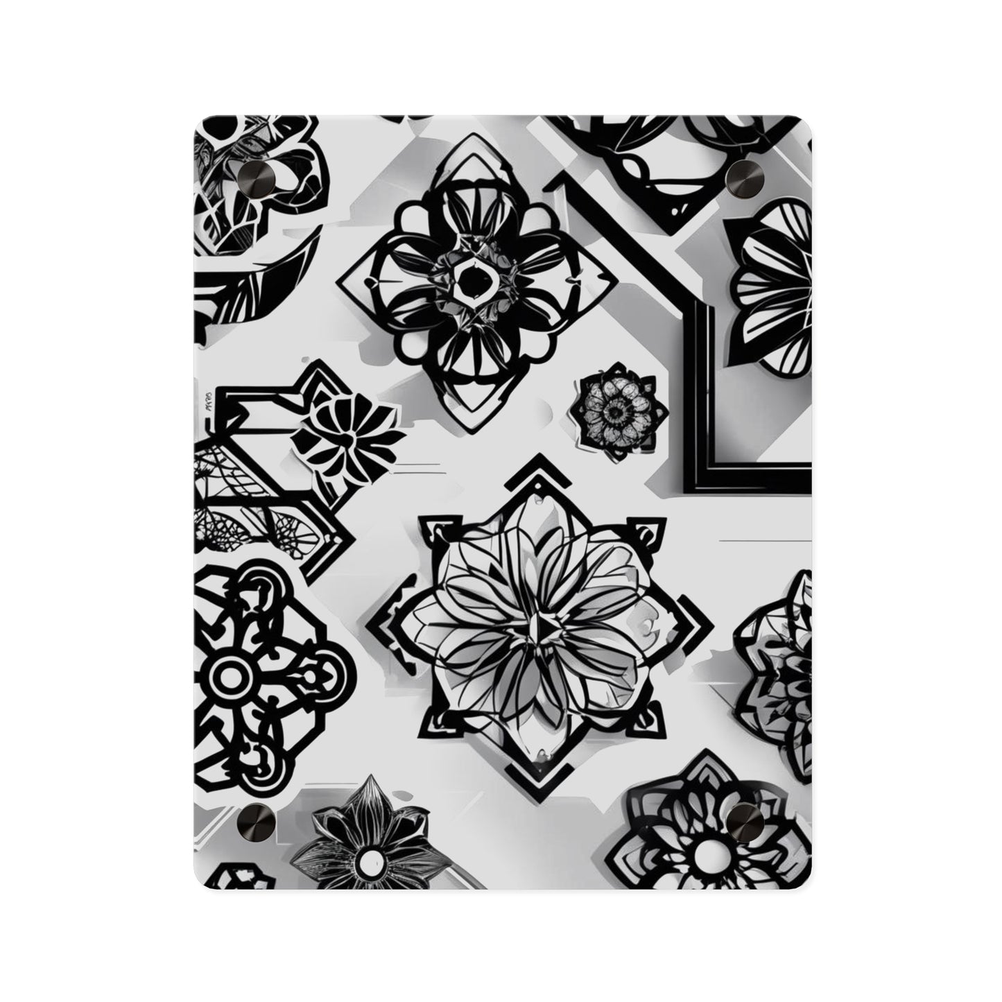 Elegant Rustic Floral Acrylic Wall Art Panels