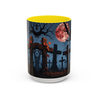 Coffee Mug - Gothic Cemetery | Spooky Halloween Decor, Nightmare Gift