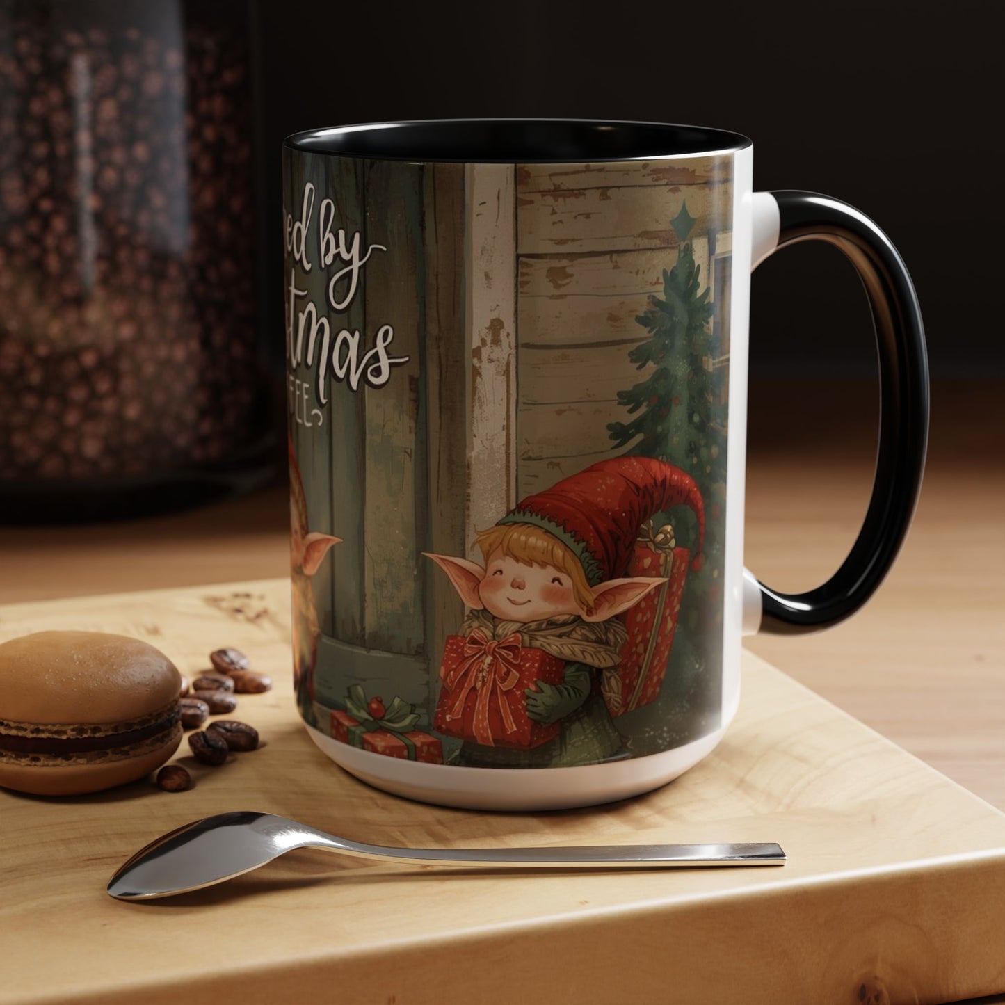Powered By Christmas Accent Coffee Mug