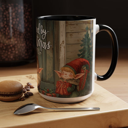 Powered By Christmas Accent Coffee Mug