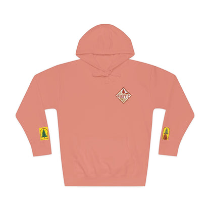 Cozy Rustic Graphic Hoodie - Unisex Fleece Pullover