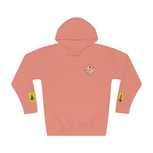 Cozy Rustic Graphic Hoodie - Unisex Fleece Pullover