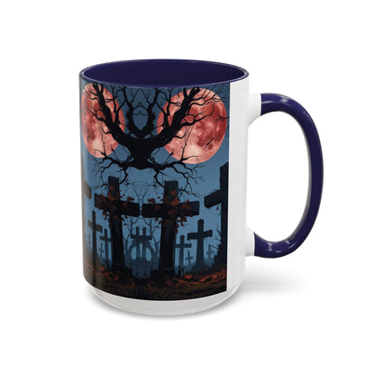 Coffee Mug - Gothic Cemetery | Spooky Halloween Decor, Nightmare Gift