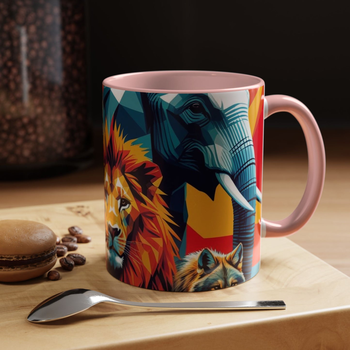 Vibrant Animal Art Coffee Mug - Bold Wildlife Design Gift