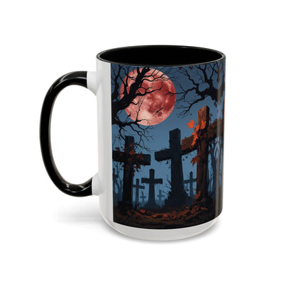 Coffee Mug - Gothic Cemetery | Spooky Halloween Decor, Nightmare Gift