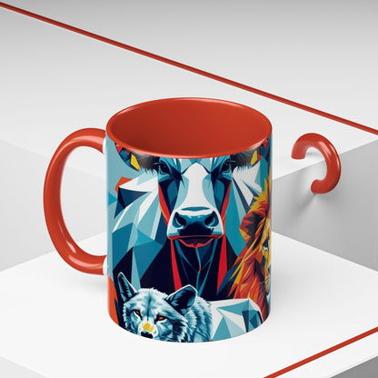 Vibrant Animal Art Coffee Mug - Bold Wildlife Design Gift