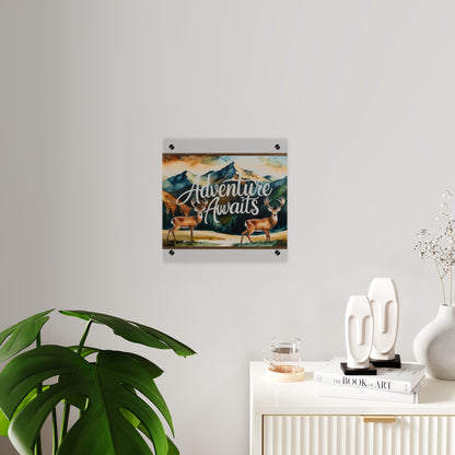 Adventure Awaits Acrylic Wall Panel – Rustic Wilderness & Nature-Inspired Home Decor