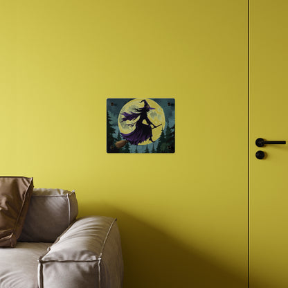 Acrylic Wall Art Panels - Witch and Moon Decor, Perfect for Halloween