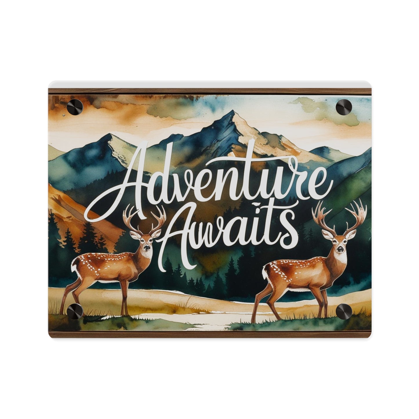 Adventure Awaits Acrylic Wall Panel – Rustic Wilderness & Nature-Inspired Home Decor