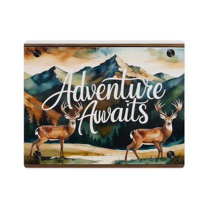 Adventure Awaits Acrylic Wall Panel – Rustic Wilderness & Nature-Inspired Home Decor