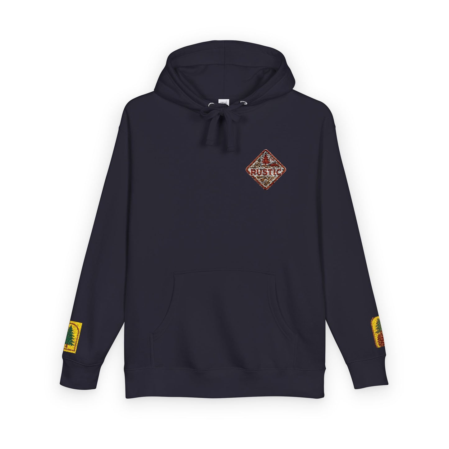 Cozy Rustic Graphic Hoodie - Unisex Fleece Pullover