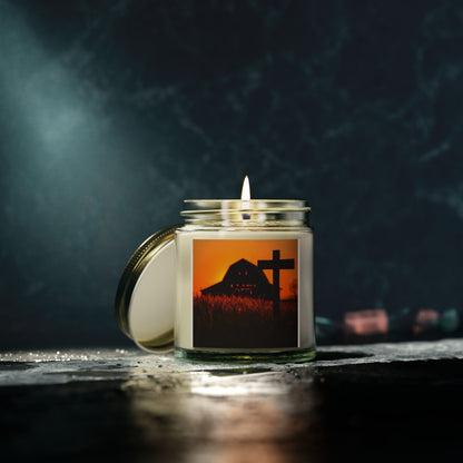 Lumânare parfumată rustică de toamnă cu aromă de fermă