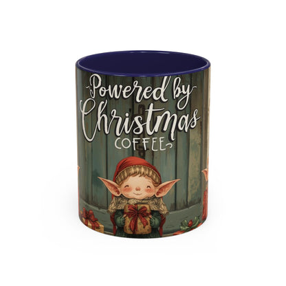 Powered By Christmas Accent Coffee Mug