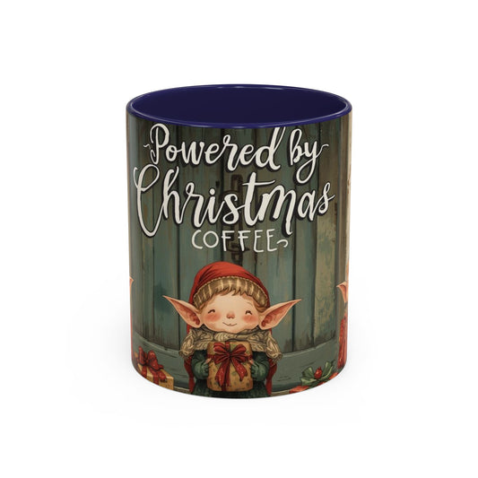 Powered By Christmas Accent Coffee Mug