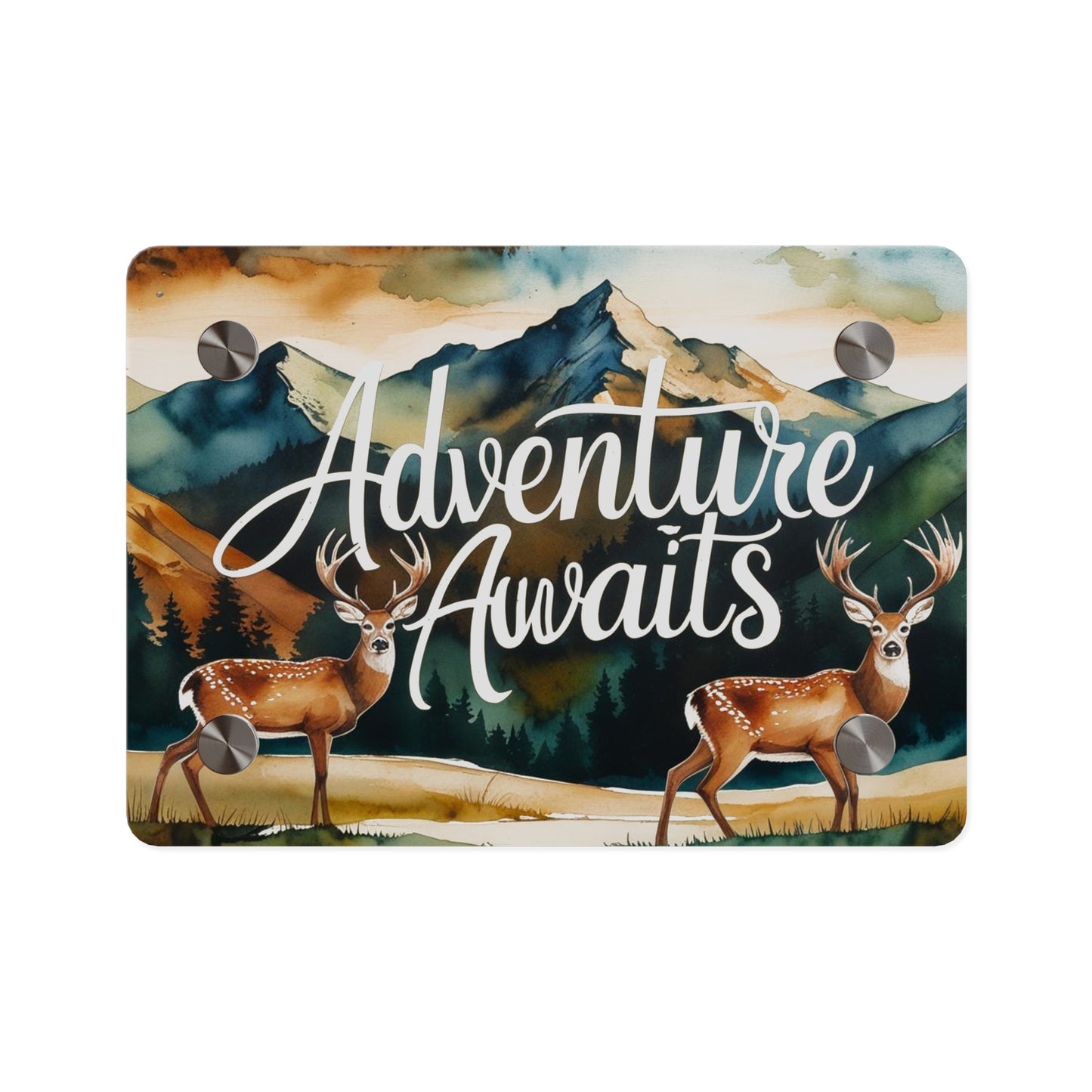 Adventure Awaits Acrylic Wall Panel – Rustic Wilderness & Nature-Inspired Home Decor