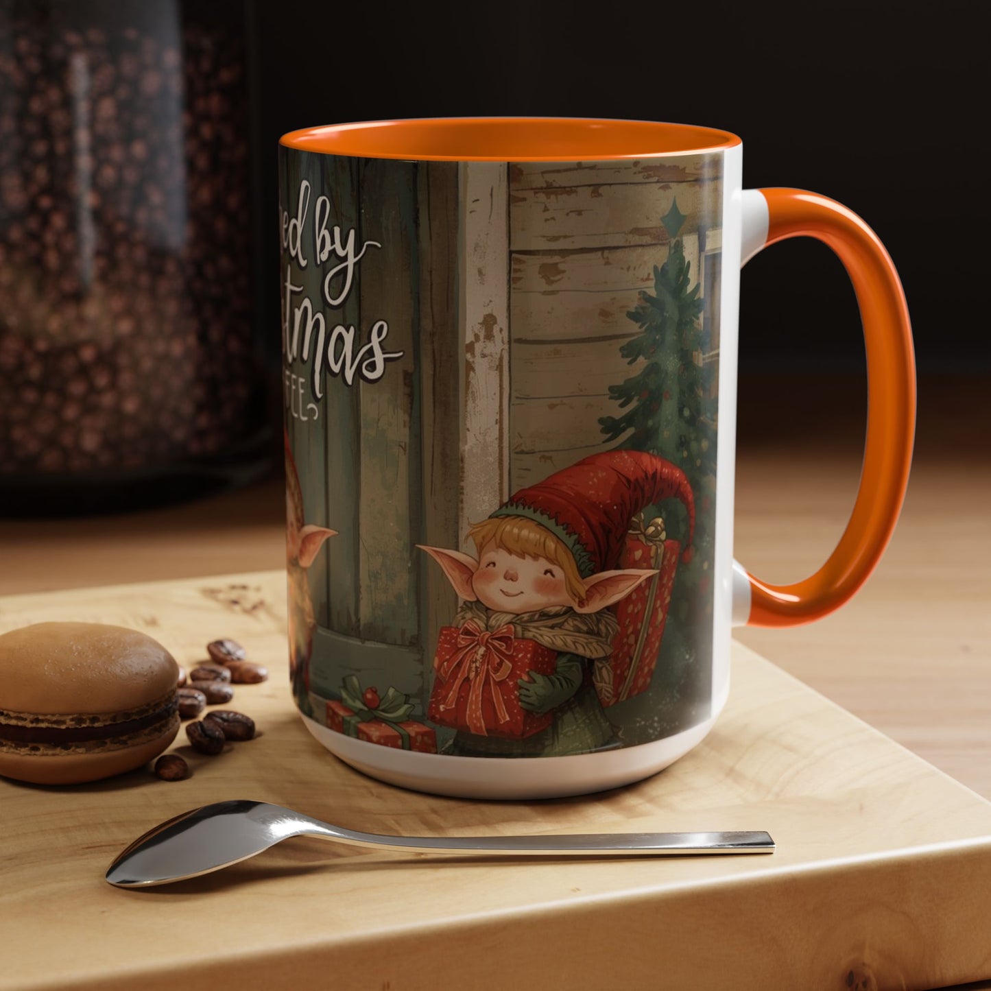 Powered By Christmas Accent Coffee Mug
