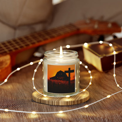 Lumânare parfumată rustică de toamnă cu aromă de fermă