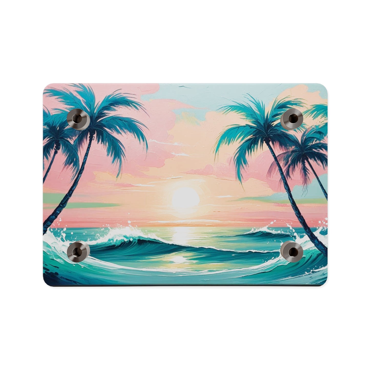 Palm Wave Paradise – Beach Sunset Acrylic Wall Panel