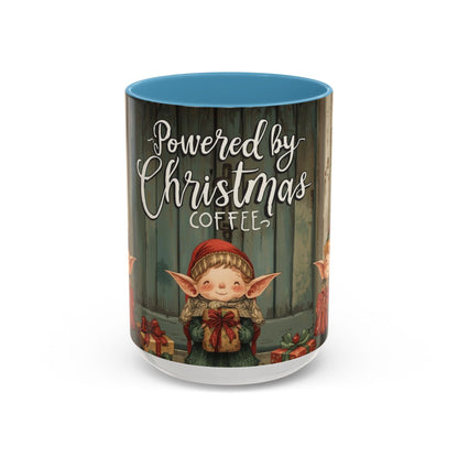 Powered By Christmas Accent Coffee Mug