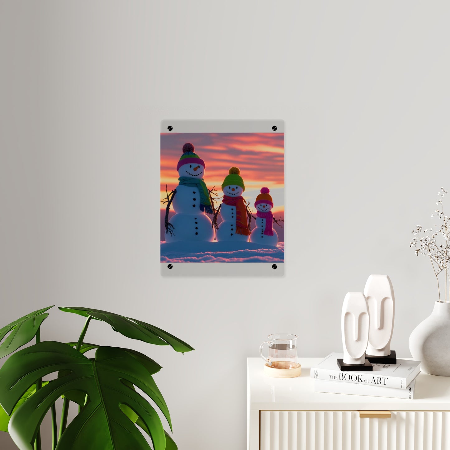Snowman Acrylic Wall Art