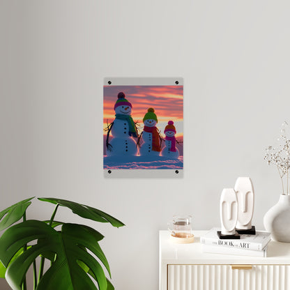 Snowman Acrylic Wall Art