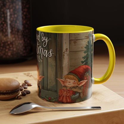Powered By Christmas Accent Coffee Mug