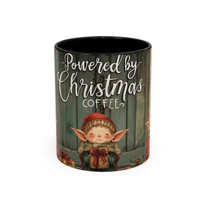 Powered By Christmas Accent Coffee Mug