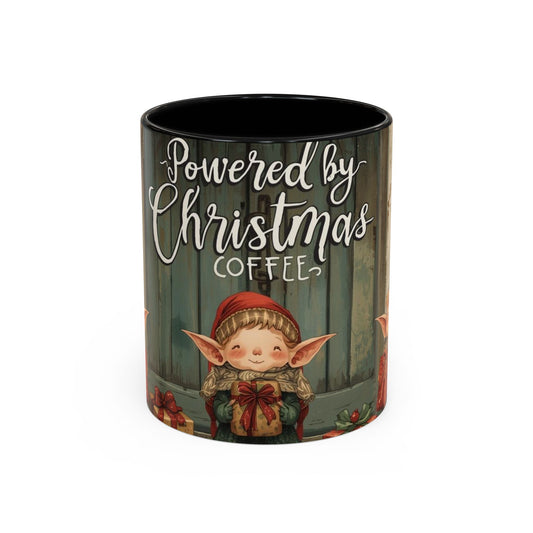 Powered By Christmas Accent Coffee Mug