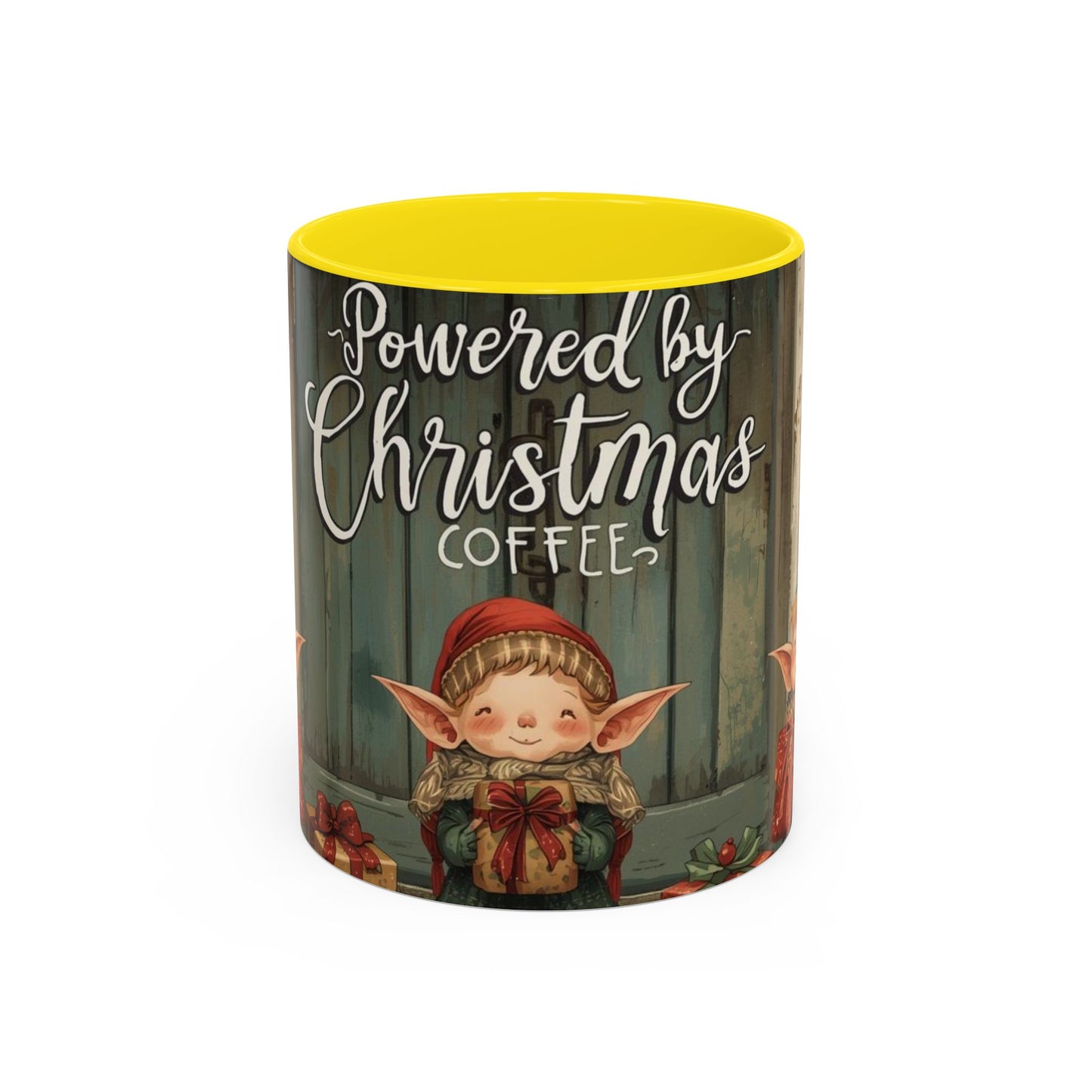 Powered By Christmas Accent Coffee Mug