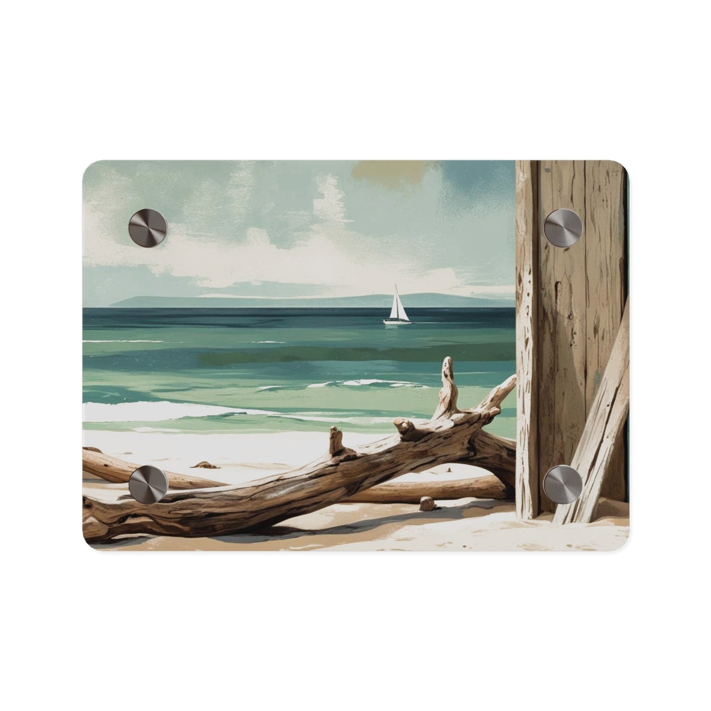 Beachside Acrylic Wall Art – Coastal Luxe Home Accent