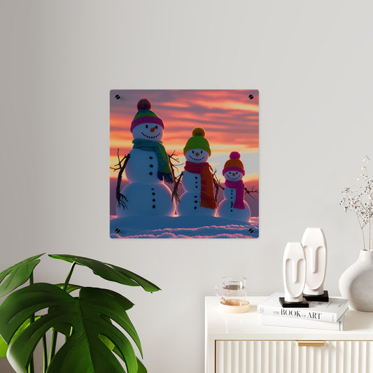Snowman Acrylic Wall Art