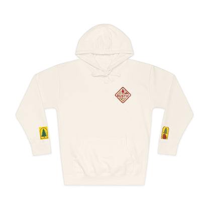 Cozy Rustic Graphic Hoodie - Unisex Fleece Pullover
