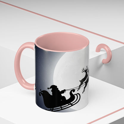 Christmas Sleigh Coffee Mug - Reindeer Holiday Gift