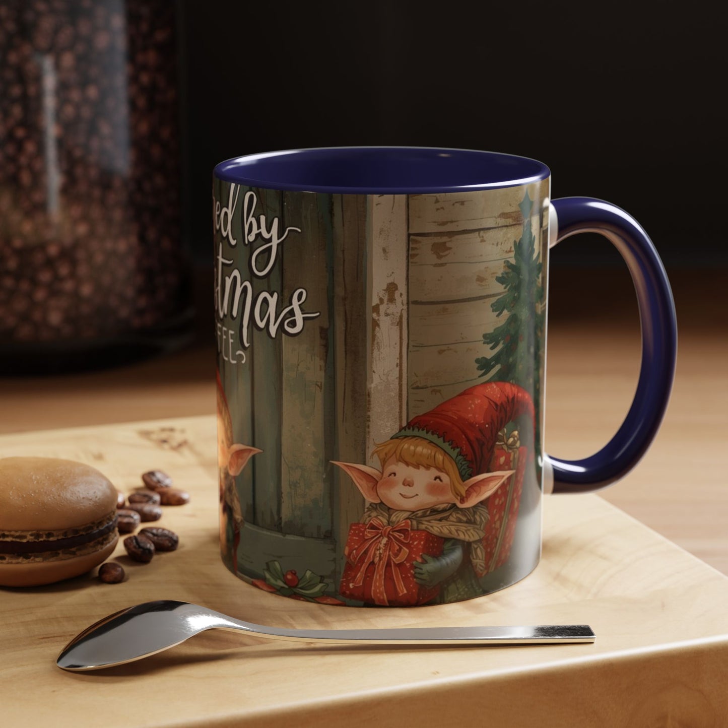 Powered By Christmas Accent Coffee Mug