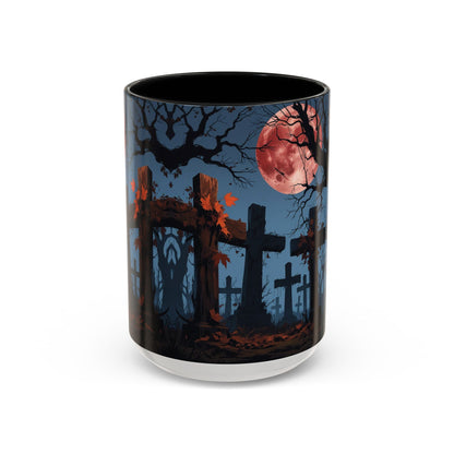 Coffee Mug - Gothic Cemetery | Spooky Halloween Decor, Nightmare Gift