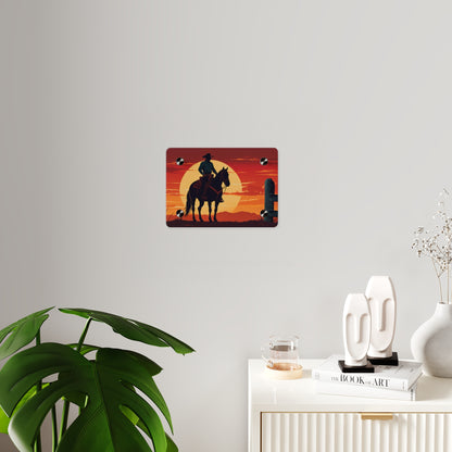 Rustic Western Sunset Acrylic Wall Art Panels - Rustic Home Decor